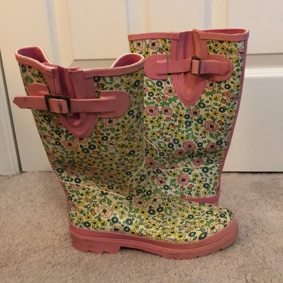 Liberty of London for Target Rubber Floral Chintz Rain/Gardening Boots Size 8. - Picture 5 of 8